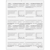 Form W-2 - Employer State/Local/File Copies 1/D - 4up Quadrants
