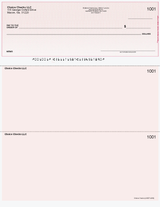 Lattice Imprinted Business Checks on Top - Good Security - Lattice Burgundy