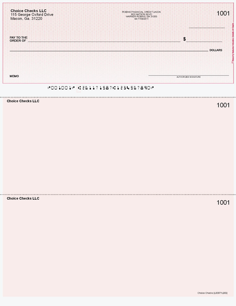 Lattice Imprinted Business Checks on Top - Good Security - Lattice Burgundy