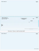 Lattice Imprinted Business Checks in Middle - Good Security