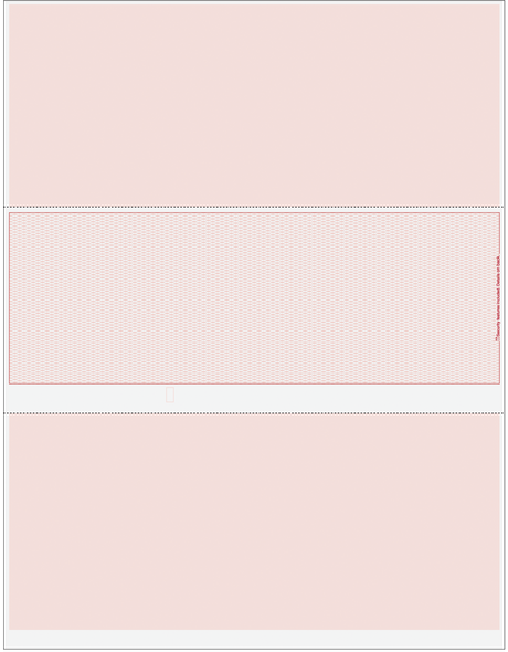 Lattice Blank Business Checks in Middle - Lattice Burgundy