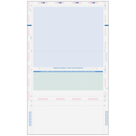 Pressure Seal EZ-Fold Green Check with Cubes Background - 500 Qty