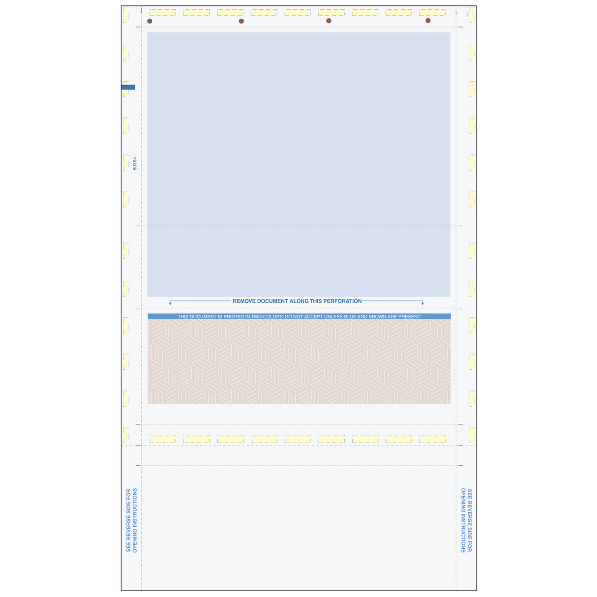 Pressure Seal EZ-Fold Brown Check with Cubes Background - 500 Qty