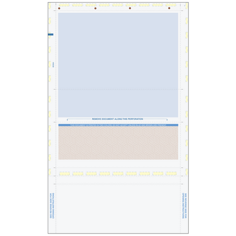 Pressure Seal EZ-Fold Brown Check with Cubes Background - 500 Qty