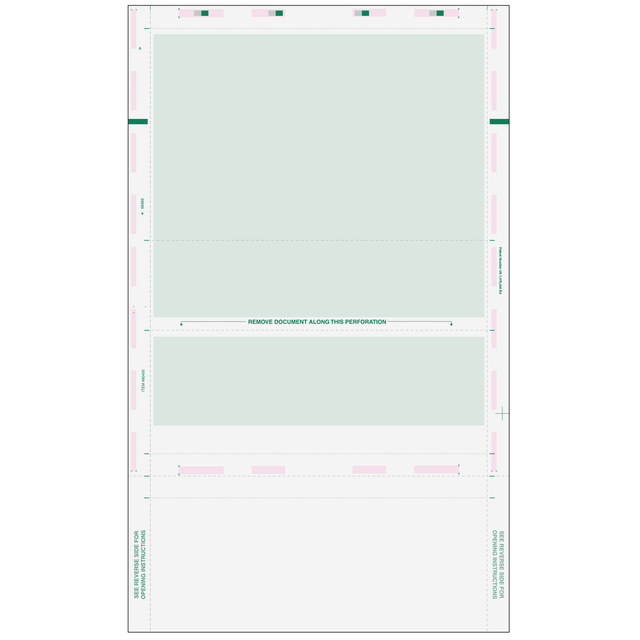Pressure Seal EZ-Fold Green Check with Flat Background - 500 Qty