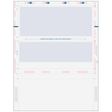 Pressure Seal Z-Fold Blue Check with Flat Background