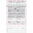 Pressure Seal EZ-Fold Preprinted W-2 Form 4up Quadrant (Copies C/B/2/2