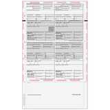 Pressure Seal EZ-Fold Preprinted W-2 Form 4up Quadrant (Copies C/B/2/2
