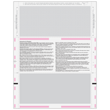 11'' Pressure Seal 1099-MISC Form - Z Fold Recipient (Copies B, 2)