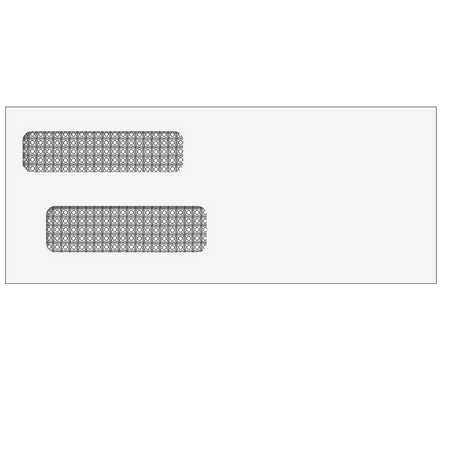 Reverse Flap Double Window Envelope (Moisture Seal) 3 7/8 x 9 7/16