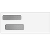 Double Window Envelope (Moisture Seal) 3 7/8 x 9 1/4 - 500 Qty