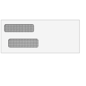 Double Window Envelope (Moisture Seal) 3 7/8 x 9 1/4 - 500 Qty