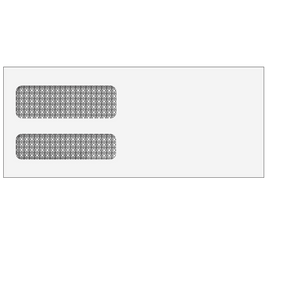 Double Window Envelope (Moisture Seal) 3 7/8 x 9 1/8