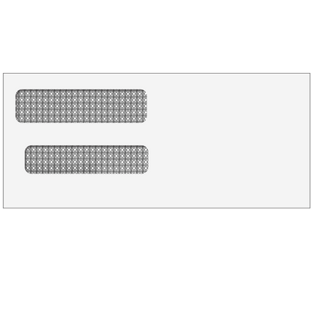 Double Window Envelope (Moisture Seal) 4 1/8 x 9 1/2 - 500 Qty