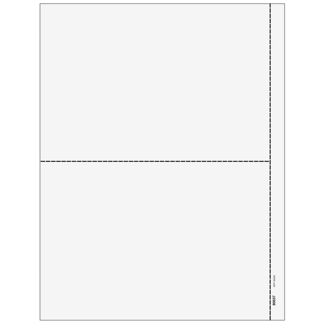 Blank 1099 2up Paper (with 1/2" Side Perforation)