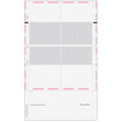 Pressure Seal EZ-Fold Blank W-2 Form 4up Quadrant (with Instructions)
