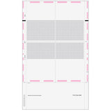 Pressure Seal EZ-Fold Blank W-2 Form 4up Quadrant (with Instructions)