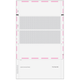 Pressure Seal EZ-Fold Blank W2 Form 4up Horizontal (with Instructions)