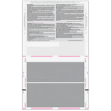 Pressure Seal EZ-Fold Blank W2 Form 4up Horizontal (with Instructions)