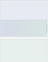 Prismatic Cube Blank Business Check in Middle Blue/Green