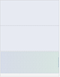 Prismatic Cube Blank Business Checks on Bottom -Blue/Green