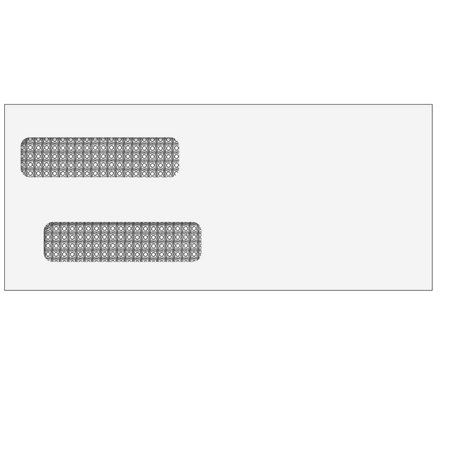 #10 Double Window Envelope (Self Seal)