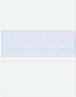 Marble Blue Blank Business Check In Middle