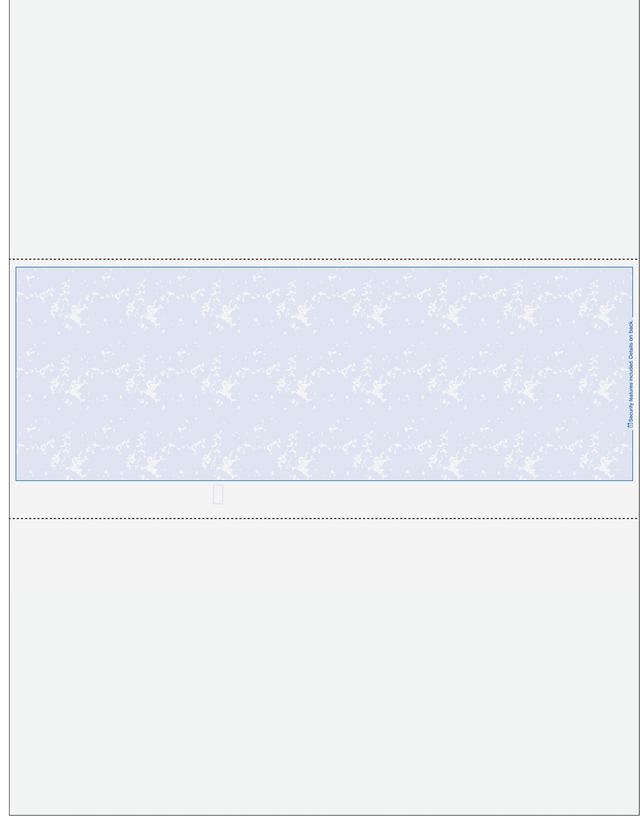 Marble Blue Blank Business Check In Middle