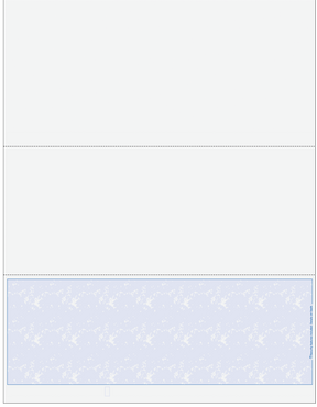 Marble Blue Blank Business Check on Bottom