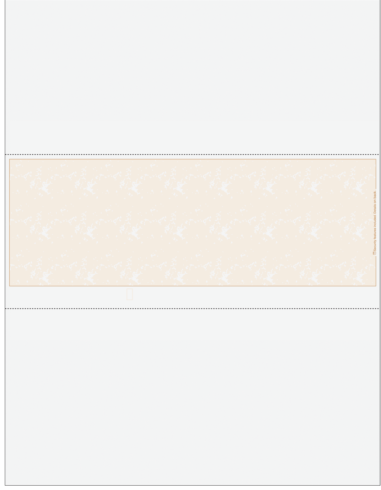 Marble Tan Blank Business Check In Middle