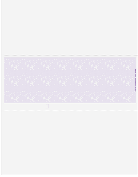 Marble Purple Blank Business Check In Middle