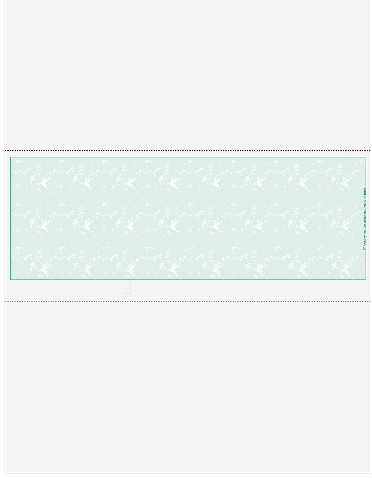 Marble Green Blank Business Check In Middle