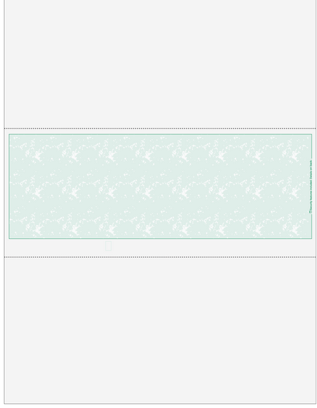 Marble Green Blank Business Check In Middle