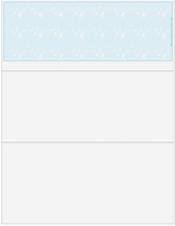 Marble Teal Blank Business Check on Top
