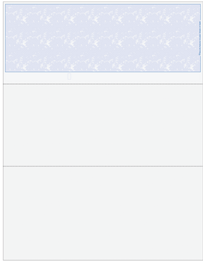 Marble Blue Blank Business Check on Top