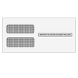 3up 1099 Double Window Envelope (Self Seal & Tamper Evident) - 25 Qty