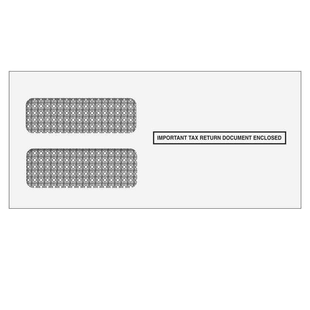 3up 1099 Double Window Envelope (Self Seal & Tamper Evident) - 25 Qty