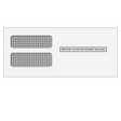 3up 1099 Double Window Envelope (banded in 25's)