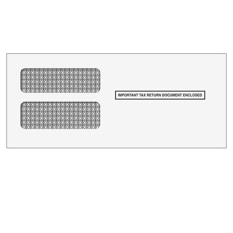 3up 1099 Double Window Envelope (for Inserting Equipment) - 500 Qty