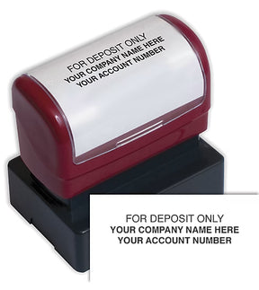 Pre-Inked Endorsement Stamp - Custom Layout