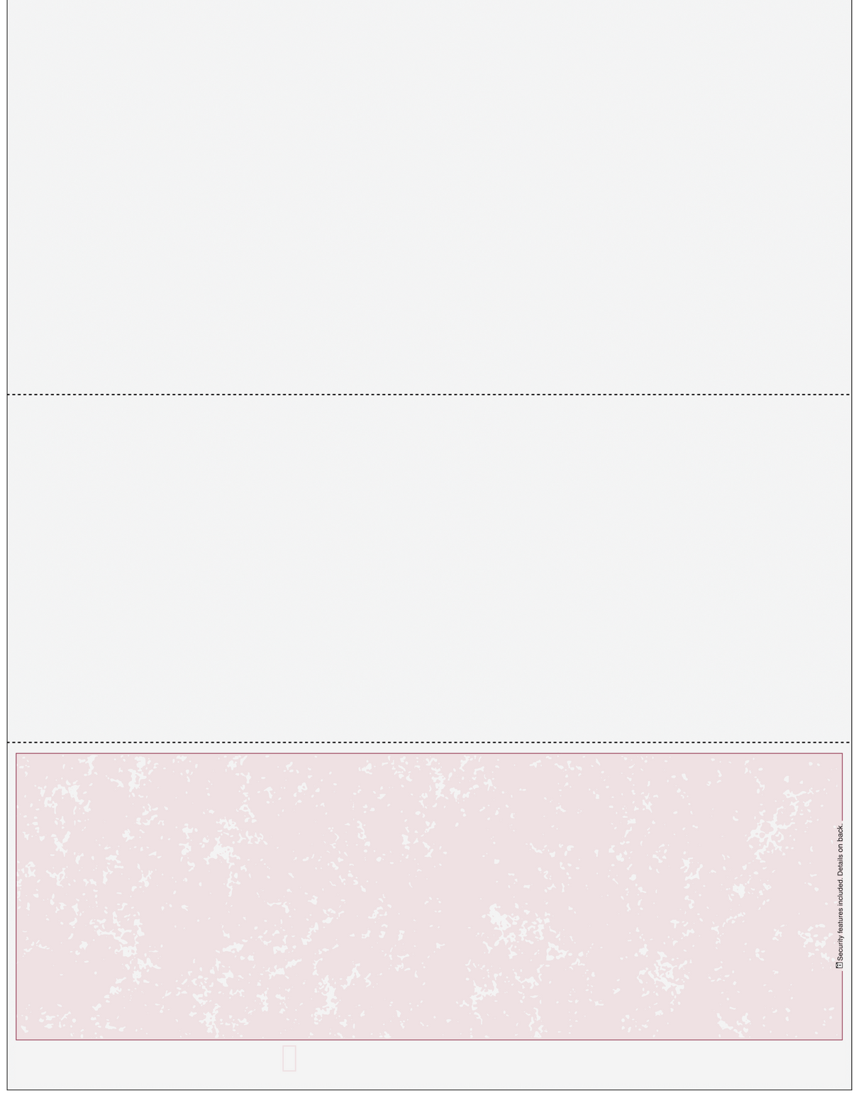 Marble Blank Business Checks on Bottom - Better Security Marble Burgundy