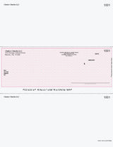 Herringbone Imprinted Business Checks In Middle -Herringbone Burgundy