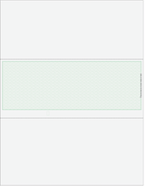 Herringbone Blank Business Checks in Middle - Herringbone Green