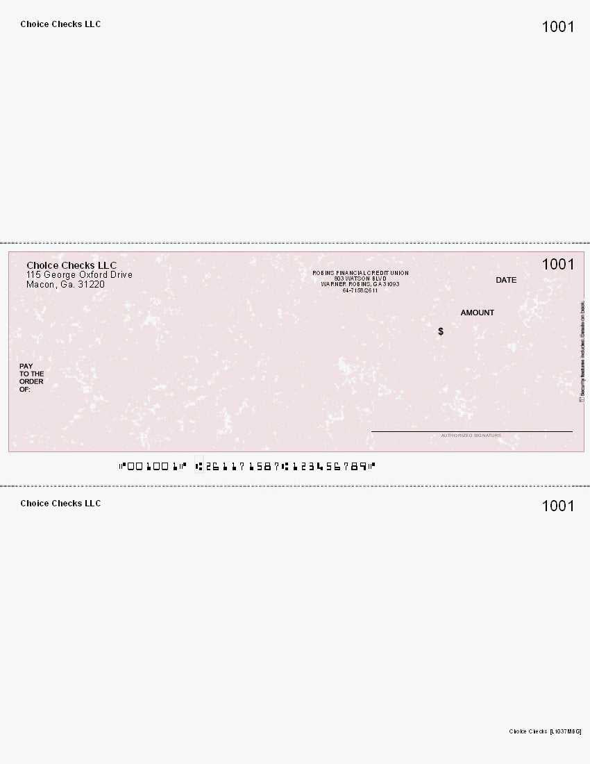 Marble Imprinted Business Check In Middle - Better Security - Marble Burgundy