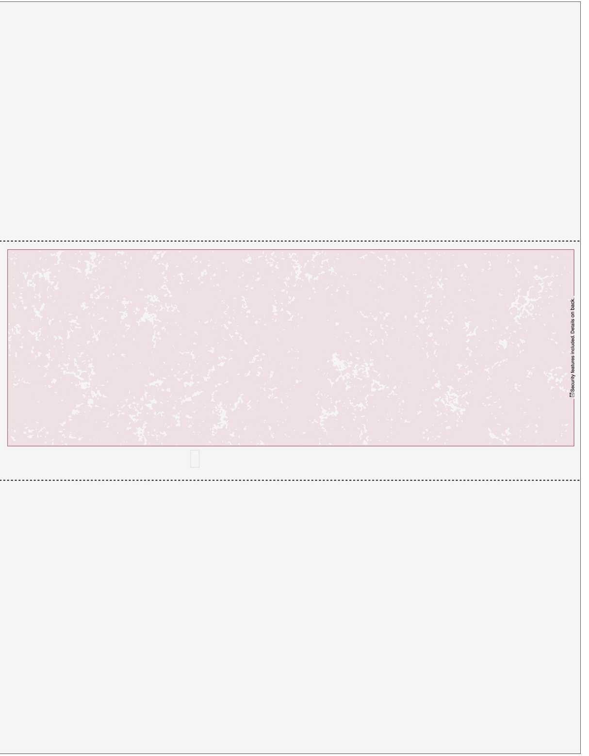 Marble Blank Business Checks in Middle - Better Security Marble Burgundy