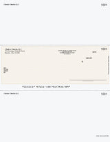 Herringbone Imprinted Business Checks In Middle -Herringbone Tan