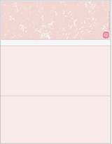 Marble Blank Business Checks on Top - Better Security -  Marble Burgundy with Colored Stub