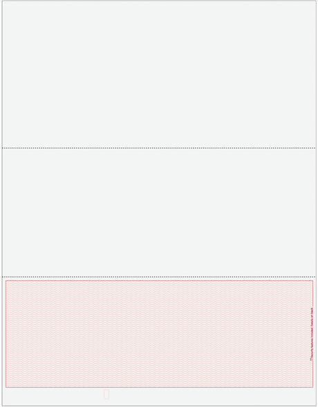 Wave Blank Business Checks on Bottom - Wave Burgundy