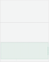 Wave Blank Business Checks on Bottom - Wave Green