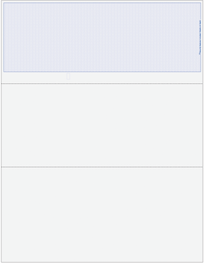 Wave Blank Business Checks on Top - Wave Blue